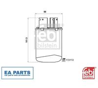Fuel Filter for NISSAN KICKS II SUV QASHQAI II VAN FEBI BILSTEIN 172172