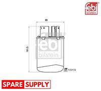 FUEL FILTER FOR NISSAN KICKS II SUV QASHQAI II VAN FEBI BILSTEIN 172172