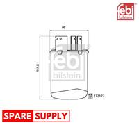 FUEL FILTER FOR NISSAN KICKS II SUV QASHQAI II VAN ROGUE FEBI BILSTEIN 172172