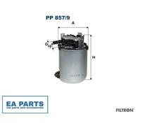 Fuel filter for NISSAN KICKS II SUV QASHQAI II VAN ROGUE FILTRON PP 857/9