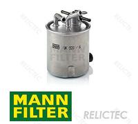 MANN Fuel In-Line Filter 93mm Outer Diameter Fits Nissan Navara Pathfinder