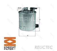 Fuel Filter fits NISSAN QASHQAI J10 1.5D 10 to 13 K9K430 Mahle 16400JX50A New