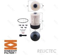 MAHLE/KNECHT Fuel Filter for Nissan NV300 NV400 Renault Traffic Mk3 Master Mk3