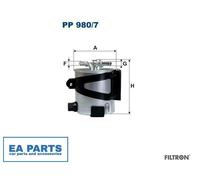 Fuel filter for RENAULT GRAND SCÉNIC MEGANE SCÉNIC FILTRON PP 980/7