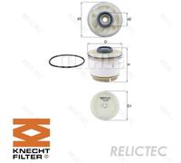 Fuel Filter for Toyota Fiat Isuzu Mitsubishi Lexus:HILUX VII 7,FULLBACK,D-MAX