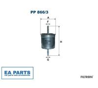 Fuel filter for VOLVO S60 S80 V70 XC70 FILTRON PP 866/3