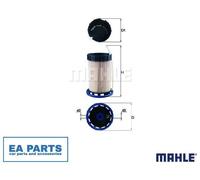 Fuel filter for VW ARTEON BEETLE CADDY GOLF MAHLE KX 492