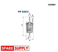 FUEL FILTER FOR VW BEETLE BORA CADDY DERBY FILTRON PP 836/3