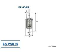 Fuel filter for VW BEETLE BORA CADDY DERBY FILTRON PP 836/4