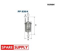 FUEL FILTER FOR VW BEETLE BORA CADDY DERBY FILTRON PP 836/4