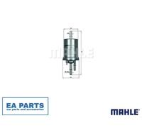 Fuel filter for VW BEETLE BORA CADDY DERBY MAHLE KL 156/3