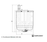 BLUE PRINT ADBP230047 Fuel filter