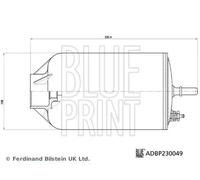 BLUE PRINT ADBP230049 Fuel filter