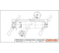 Fuel filter In-Line Filter DP1110.13.0016 Drve+ for BMW 3 3 Touring 3 Coupe