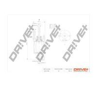 Fuel filter In-Line Filter DP1110.13.0019 Drve+ for SEAT VW SKODA AUDI