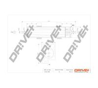 Fuel filter In-Line Filter DP1110.13.0059 Drve+ for BMW 3 Compact 3 3 Touring