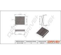 Fuel filter In-Line Filter DP1110.13.0098 Drve+ for RENAULT MODUS / GRAND MODUS