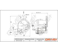 Drve+ DP1110.13.0100 Fuel filter for CITROËN,FORD,MAZDA,PEUGEOT,TOYOTA