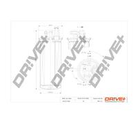 Fuel filter In-Line Filter DP1110.13.0105 Drve+ for AUDI A6 C6 A6 C6 Avant