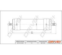 Fuel filter In-Line Filter DP1110.13.0161 Drve+ for AUDI SEAT