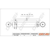Fuel filter In-Line Filter DP1110.13.0265 Drve+ for LAND ROVER FREELANDER I