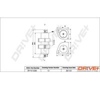 FUEL FILTER DP1110.13.0293 FOR AUDI PORSCHE CNHA/CSUA/CJCD/CMGB/CGLC/CGLD 2.0L