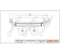 Fuel filter In-Line Filter DP1110.13.0294 Drve+ for AUDI A7 Sportback A6 C7