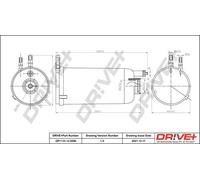 Fuel filter In-Line Filter DP1110.13.0296 Drve+ for IVECO IRISBUS MULTICAR