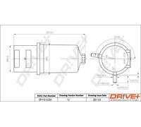 Fuel filter In-Line Filter DP1110.13.0301 Drve+ for VW AMAROK