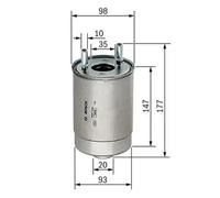 Fuel filter In-Line Filter F 026 402 067 BOSCH for RENAULT SUZUKI