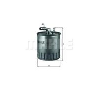 Fuel Filter KL100/2 78739153 by MAHLE ORIGINAL - Single