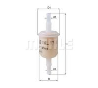 Knecht Filter Fuel Filter KL 13 OF, fits FIAT PANDA 8 9 1.0 80 to 94, Mahle 4323062 82428006 4325601