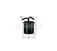 Fuel Filter KL134 Mahle 42072AA010 42072AA011 42072AA120 42072AA121 42072PA010