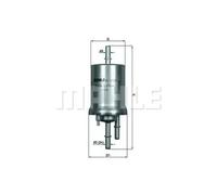 Fuel Filter fits SKODA RAPID 1.0 1.2 1.4 1.6 12 to 22 Mahle 6Q0201051C Quality