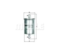 Fuel Filter KL165/1 78798951 by MAHLE ORIGINAL - Single