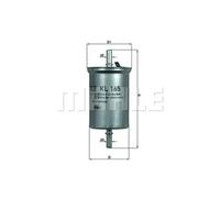 Mahle In-Line Fuel Filter KL 165 KL165 - Precision OE Matching Fit & Quality