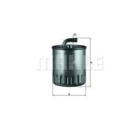 Fuel Filter fits MERCEDES C220 2.2D 00 to 03 Mahle 6110901252 6110920001 Quality