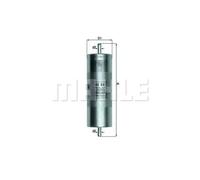 Mahle Original Fuel Filter In-Line KL35 - 55mm Dia 203mm Height - Fits BMW Alpina Bertone