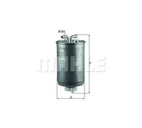Fuel filter In-Line Filter KL 41 KNECHT for VW SEAT HONDA