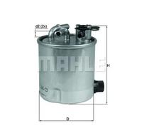 Fuel Filter fits NISSAN QASHQAI J10 1.5D 10 to 13 K9K430 Mahle 16400JX50A New
