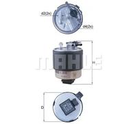 Fuel filter In-Line Filter KL 440/44 KNECHT for NISSAN QASHQAI I