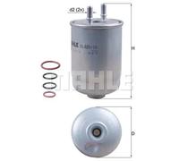 Mahle In-Line Fuel Filter KL485/16D - 94.2mm OE Fit (Knecht) Fits Renault Latitude & Espace