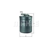 Fuel Filter fits SKODA RAPID 1.6D 12 to 19 Mahle 5Z0127401 6Q0127400F 6Q0127401F