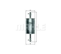 Mahle Original Fuel Filter KL559 - Genuine, fits 1208747/1208762/1212739/1224577/1308406/1348376