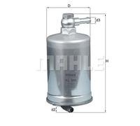 Genuine Mahle In-Line Engine Fuel Filter - KL599