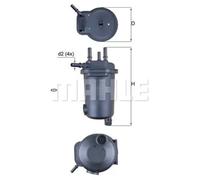 Fuel filter In-Line Filter KL 632D KNECHT for RENAULT SUZUKI NISSAN