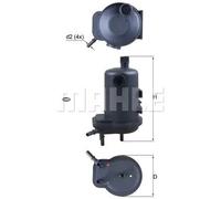 MAHLE KL 633D Fuel filter