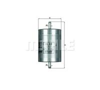 Fuel Filter KL65 Mahle 2D0201051 0024772601 0024772701 0024772801 A0024772701