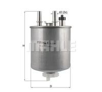 Fuel Filter fits RENAULT LATITUDE L70R 1.5D 2010 on Mahle 164001137R 164005033R