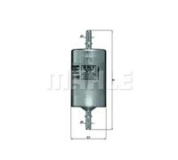 Fuel filter In-Line Filter KL 84/2 KNECHT for MERCEDES-BENZ VIANO VITO Bus